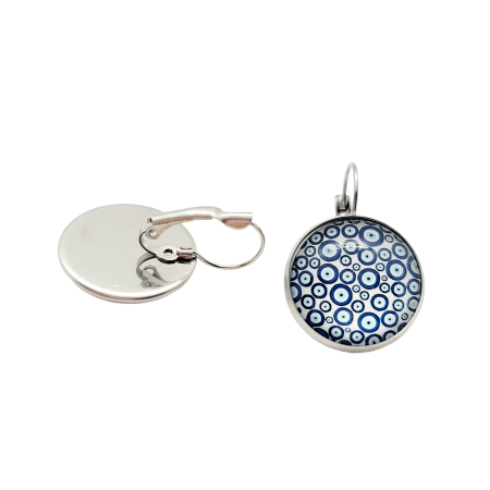 EARRINGS SILVER WITH EYES